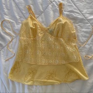 Lace/Beaded Spaghetti Strap Top